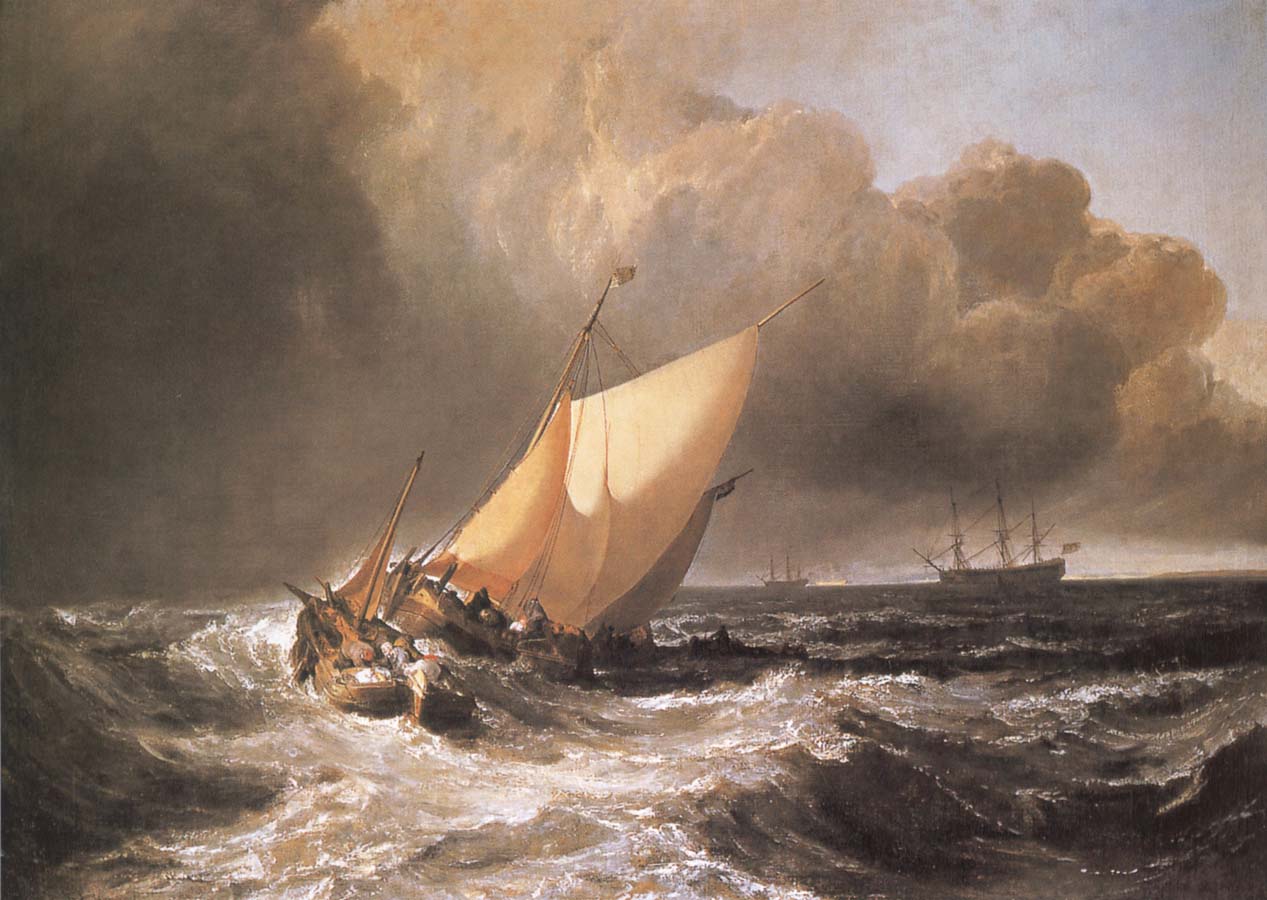 J.M.W. Turner Dutch Boats in a Gale